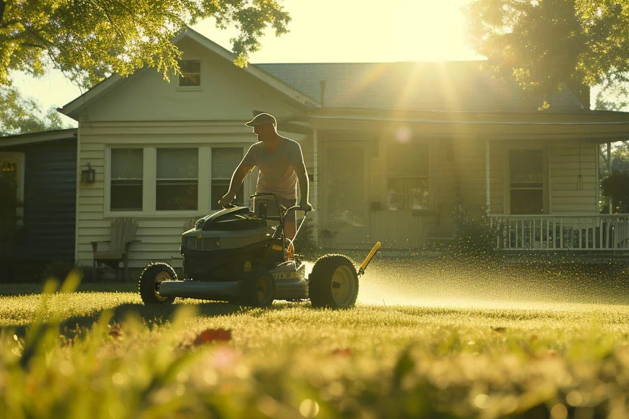 self propelled lawn mower electric