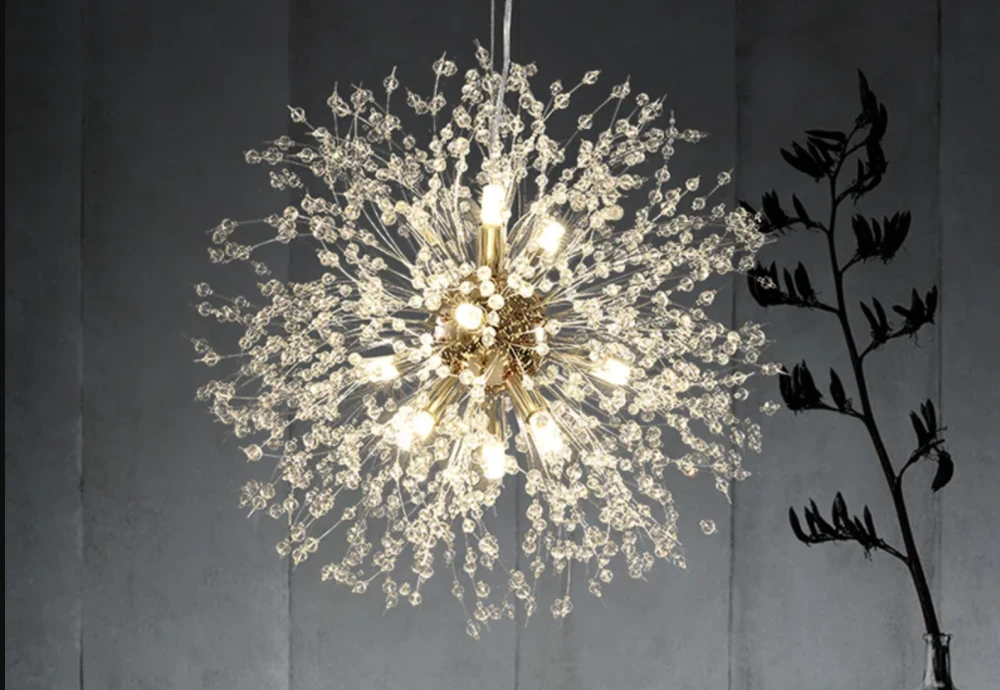 statement globe chandelier