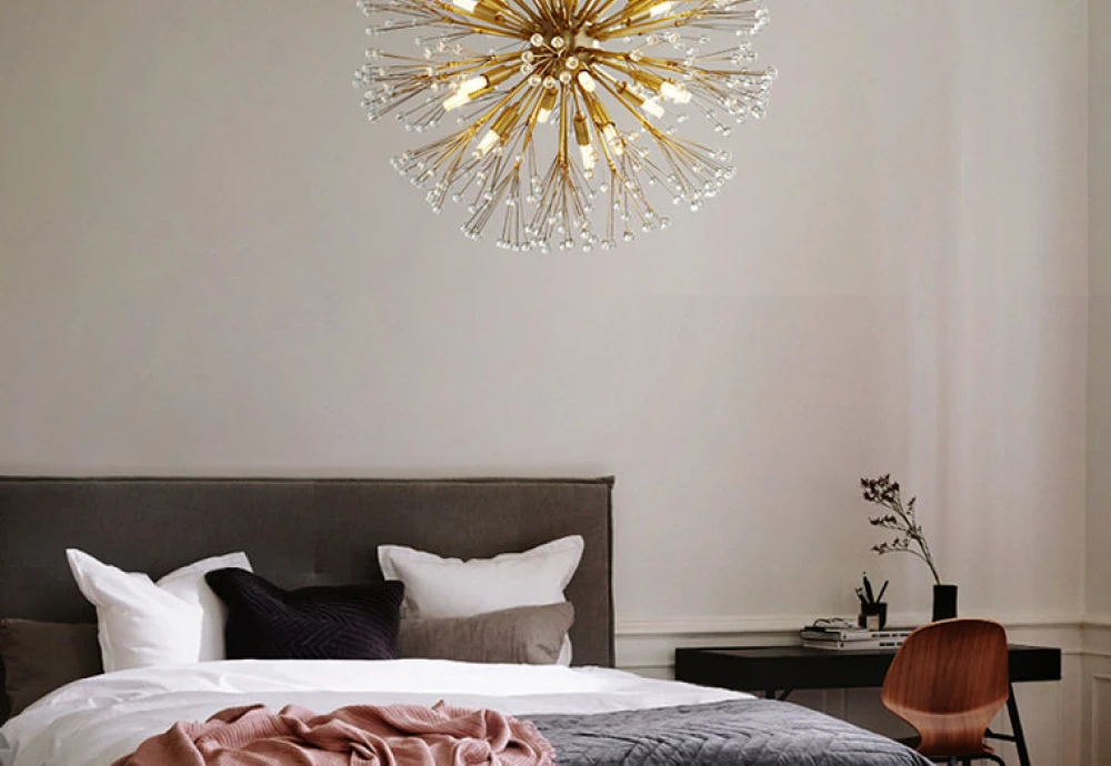 flushmount crystal chandelier