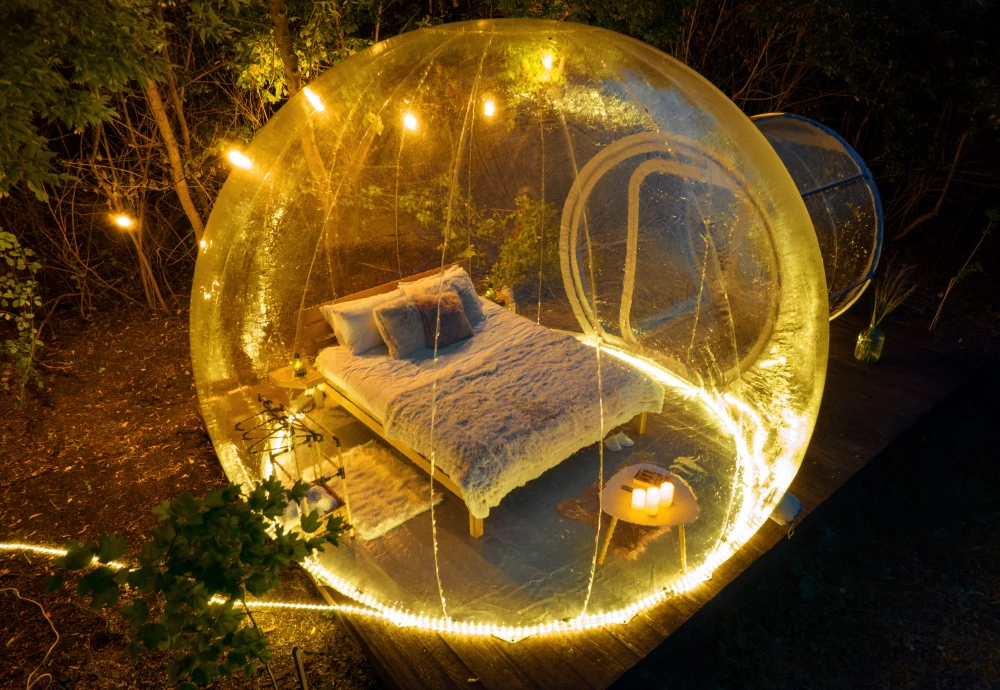 inflatable crystal bubble tent